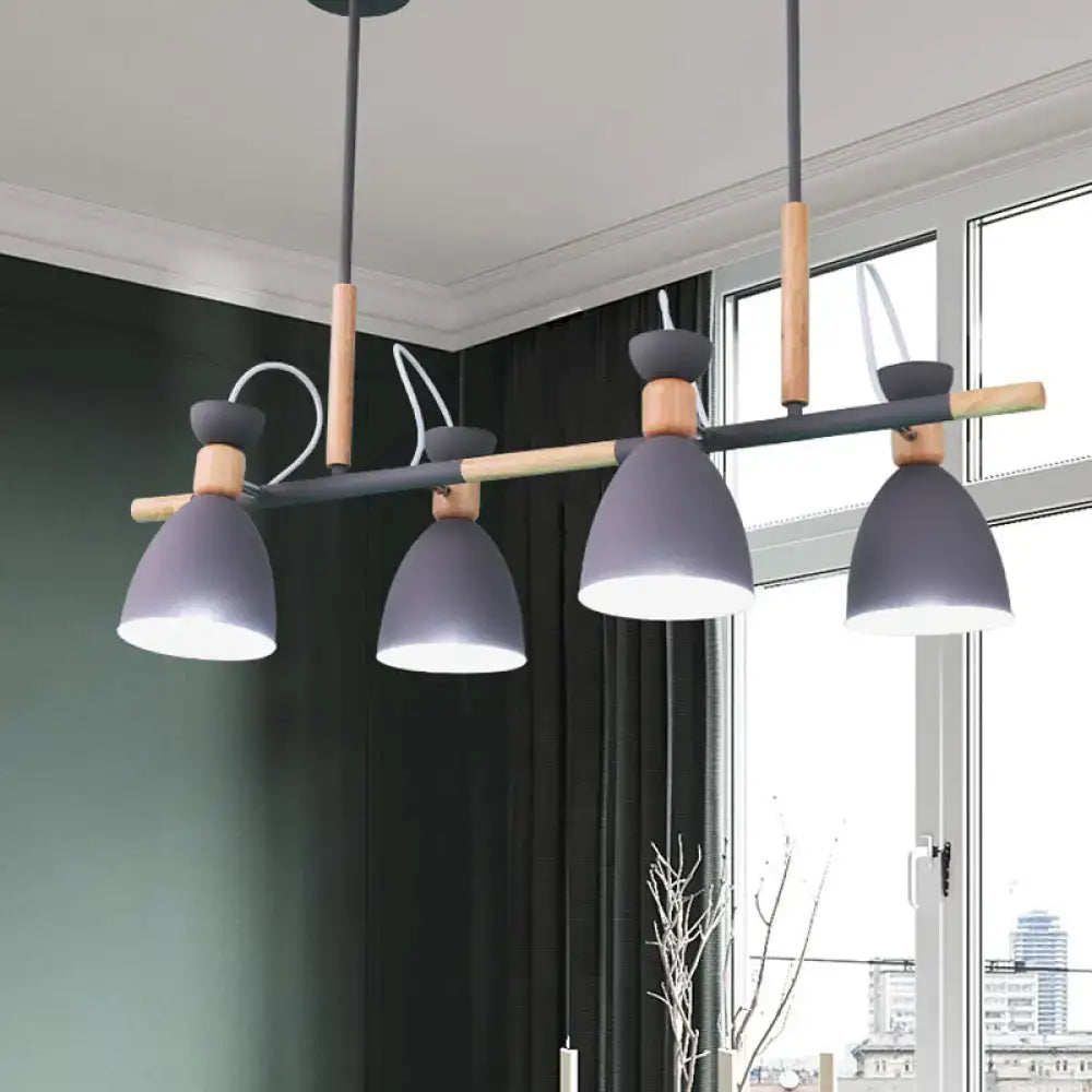 Modern white green bell island lamp kitchen pendant light