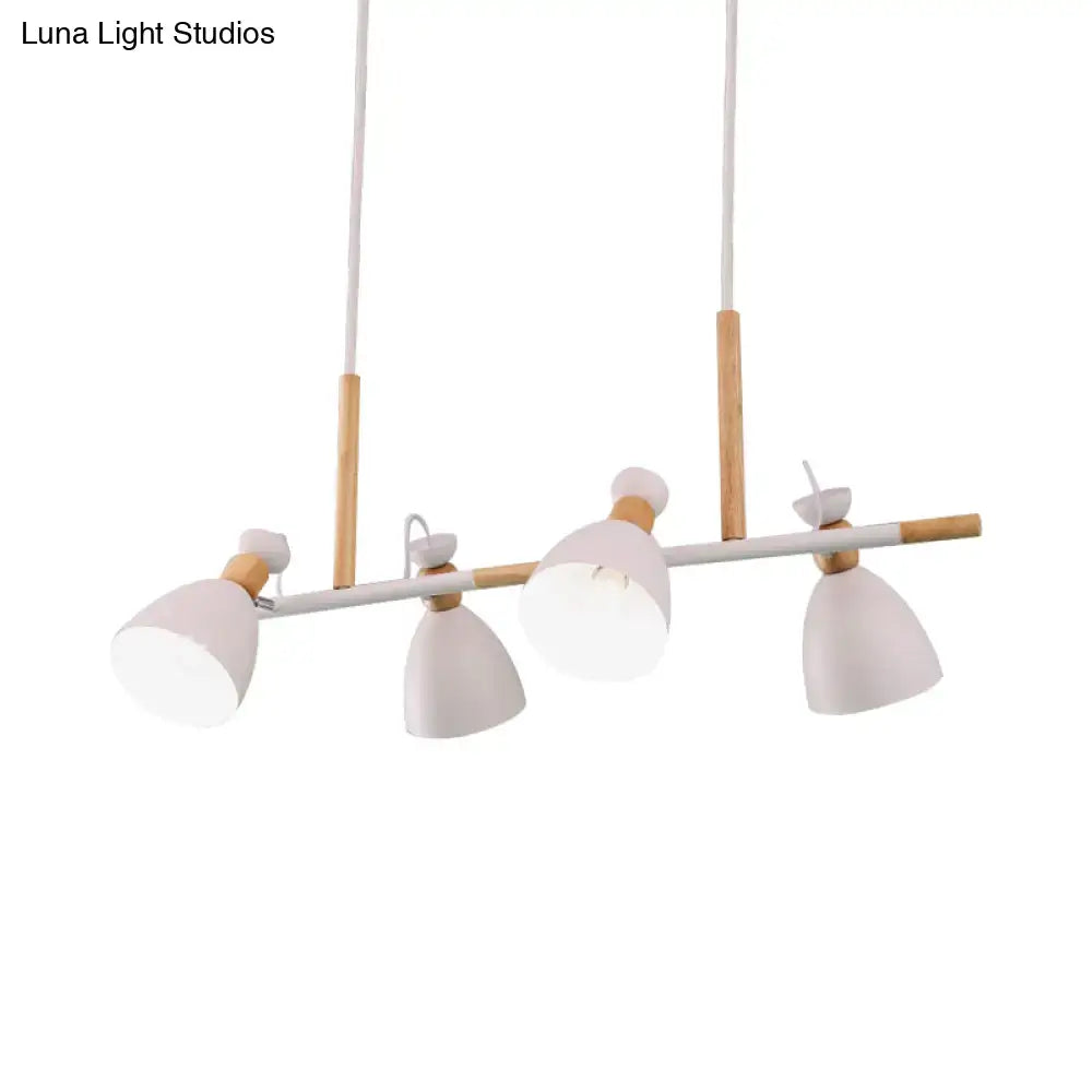 Modern white green bell island lamp kitchen pendant light
