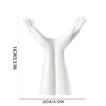 Modern white human hand flower vase living room home decor