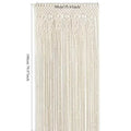 Boho cream macrame door curtain wall hanging for living room