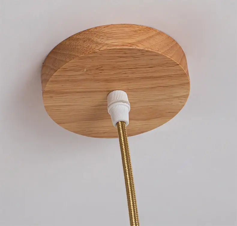 Handcrafted tiered natural bamboo pendant lamp for dining room