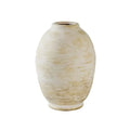 Rustic white speckled handmade ceramic vase living room decor