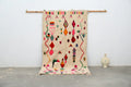 Handmade traditional azilal beige geometric rug living room decor