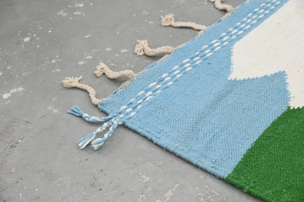 Handmade geometric azilal rug 305x204cm living room woven decor