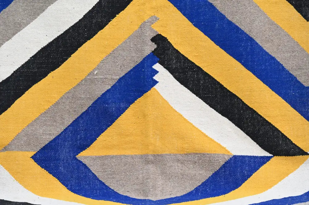 Modern abstract geometric moroccan azilal rug – living room wall art