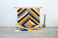 Modern abstract geometric moroccan azilal rug – living room wall art