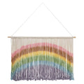 Handmade weaving pastel rainbow macrame wall hanging bedroom decor
