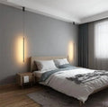 Modern minimalist black hanging pendant lights for bedroom