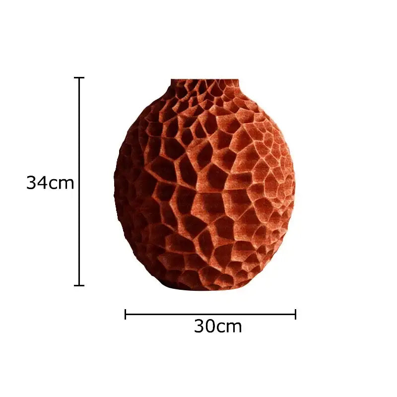 Decorbites honeycomb vase terracotta ceramic desk decor for office