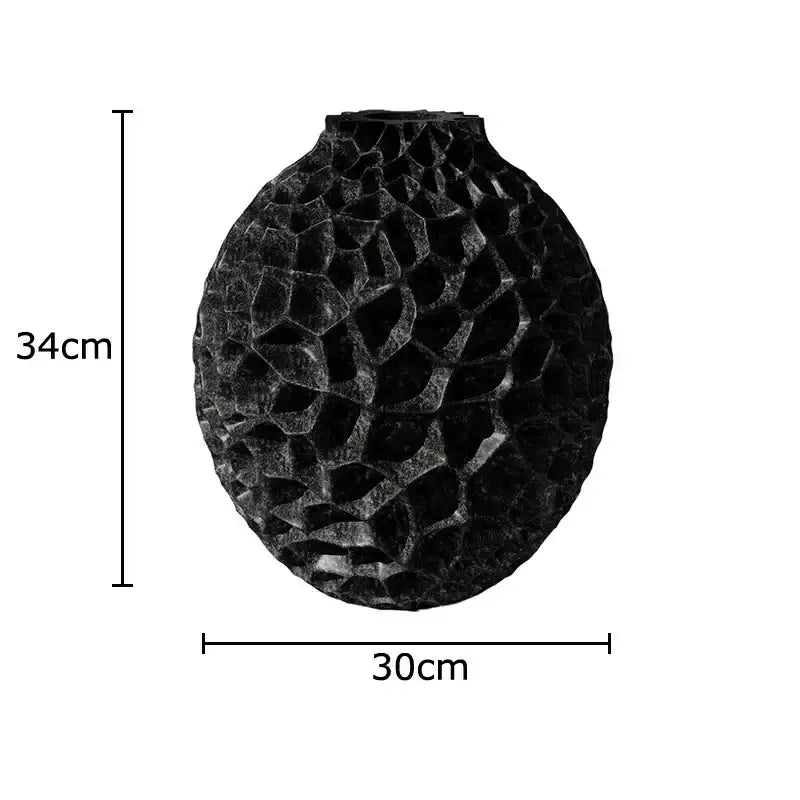 Decorbites honeycomb vase terracotta ceramic desk decor for office