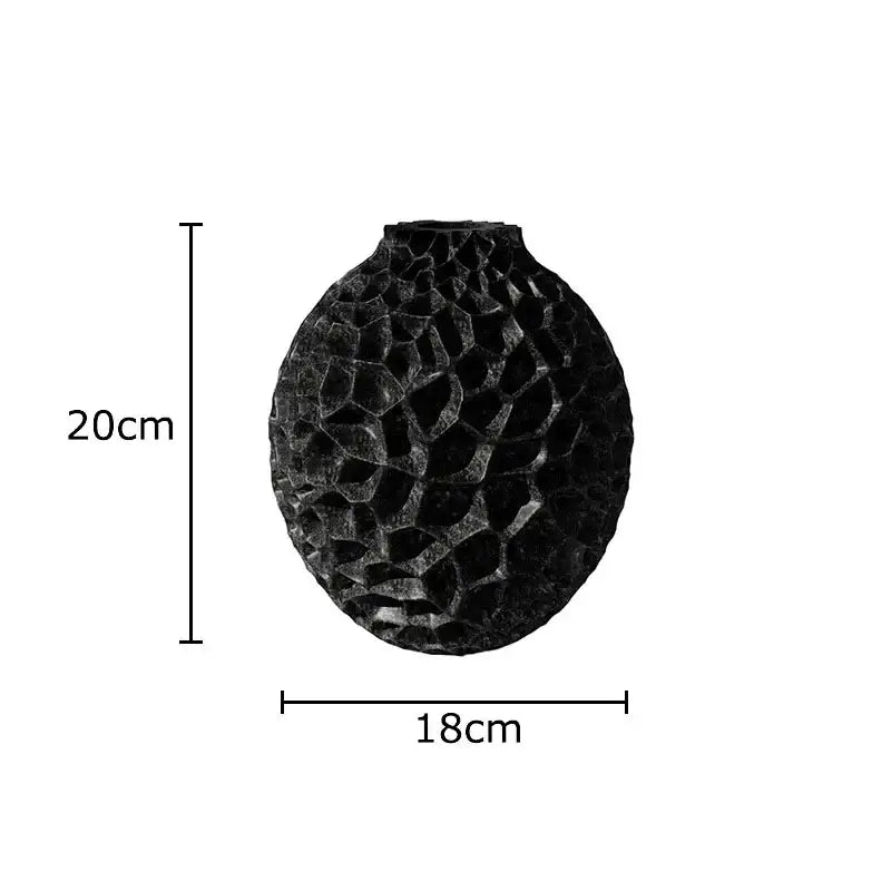 Decorbites honeycomb vase terracotta ceramic desk decor for office
