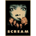 Retro scream horror movie wall art bedroom framed poster