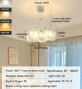 Decorbites iced crystal chandeliers cloud led living room light