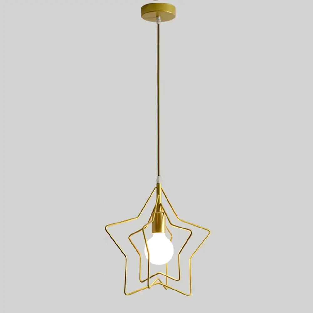 Decorbites industrial chandelier black circular ring living room light