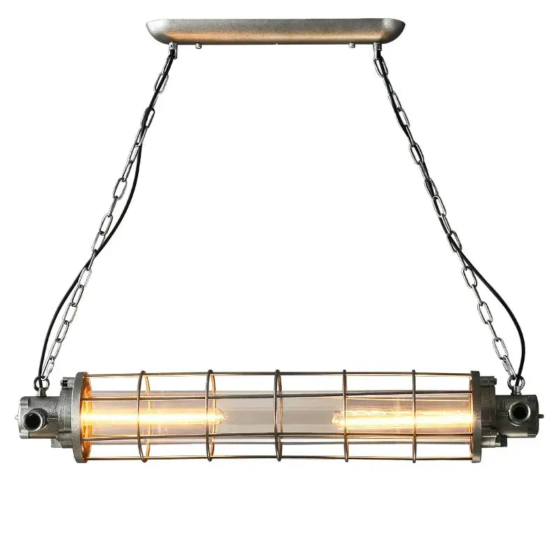 Decorbites industrial chandelier retro metal cage light for cafe loft