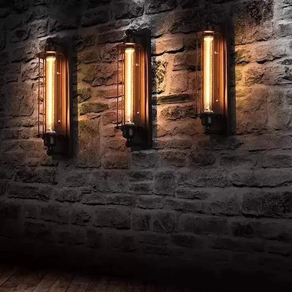 Industrial style vintage bar wall lamp for dining room