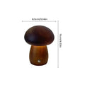 Wooden creative mushroom night light stepless dimming bedroom table lamp