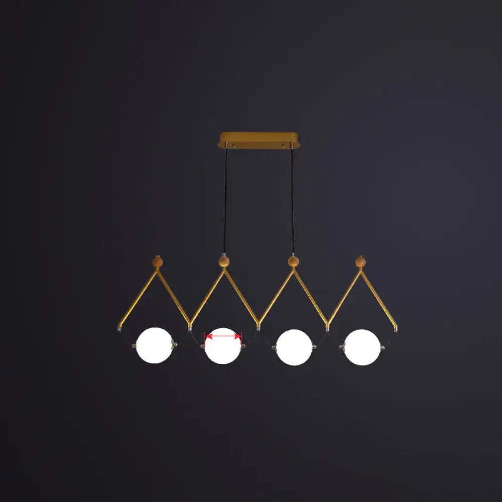 Modern black and white ball restaurant suspension light dining room