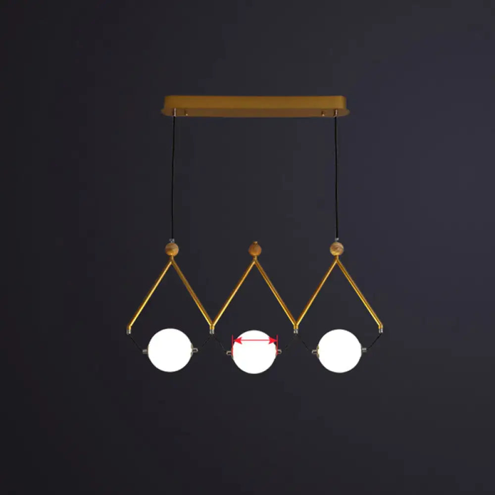 Modern black and white ball restaurant suspension light dining room