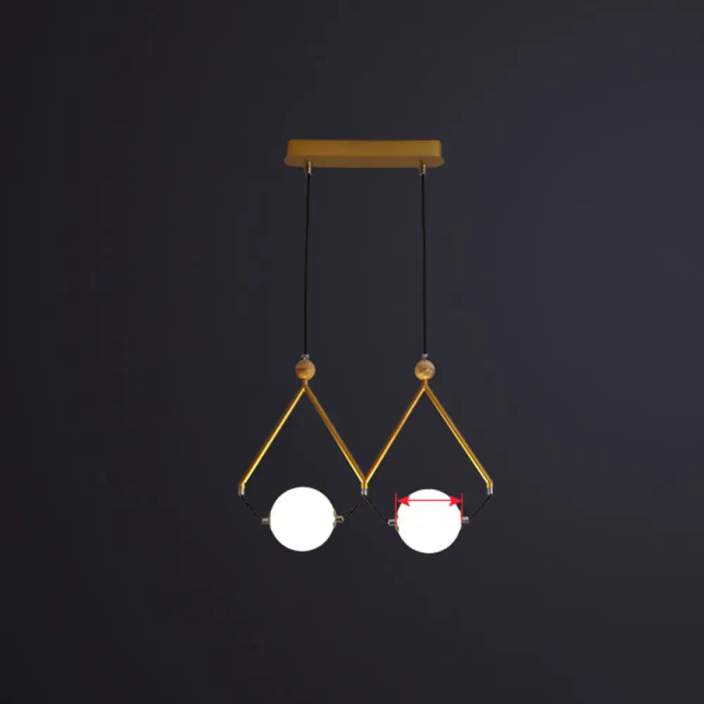 Modern black and white ball restaurant suspension light dining room