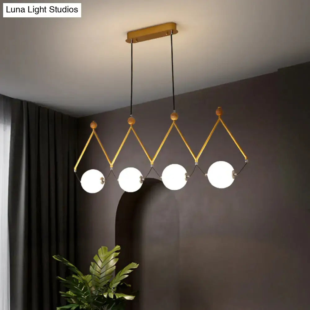 Modern black and white ball restaurant suspension light dining room