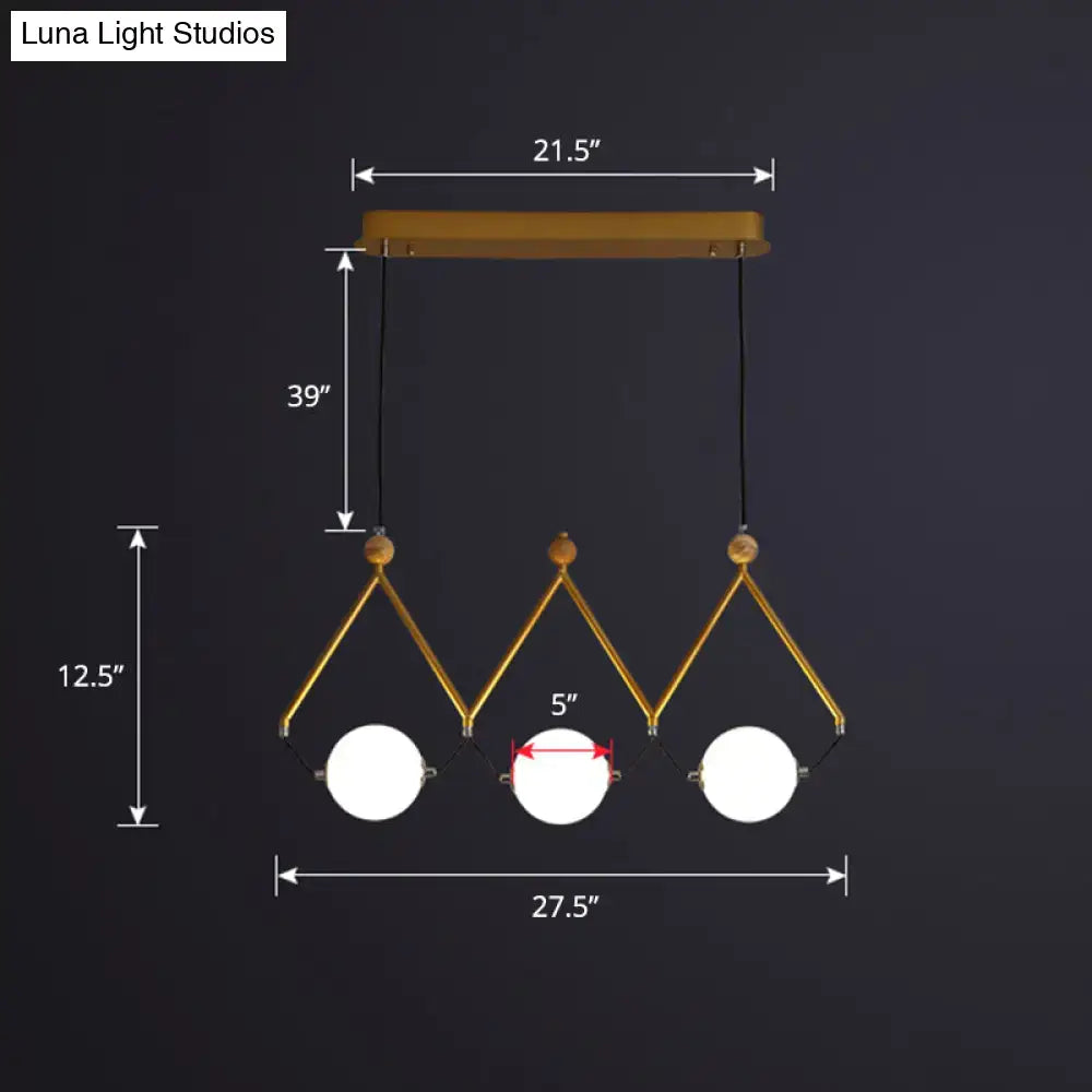 Modern black and white ball restaurant suspension light dining room
