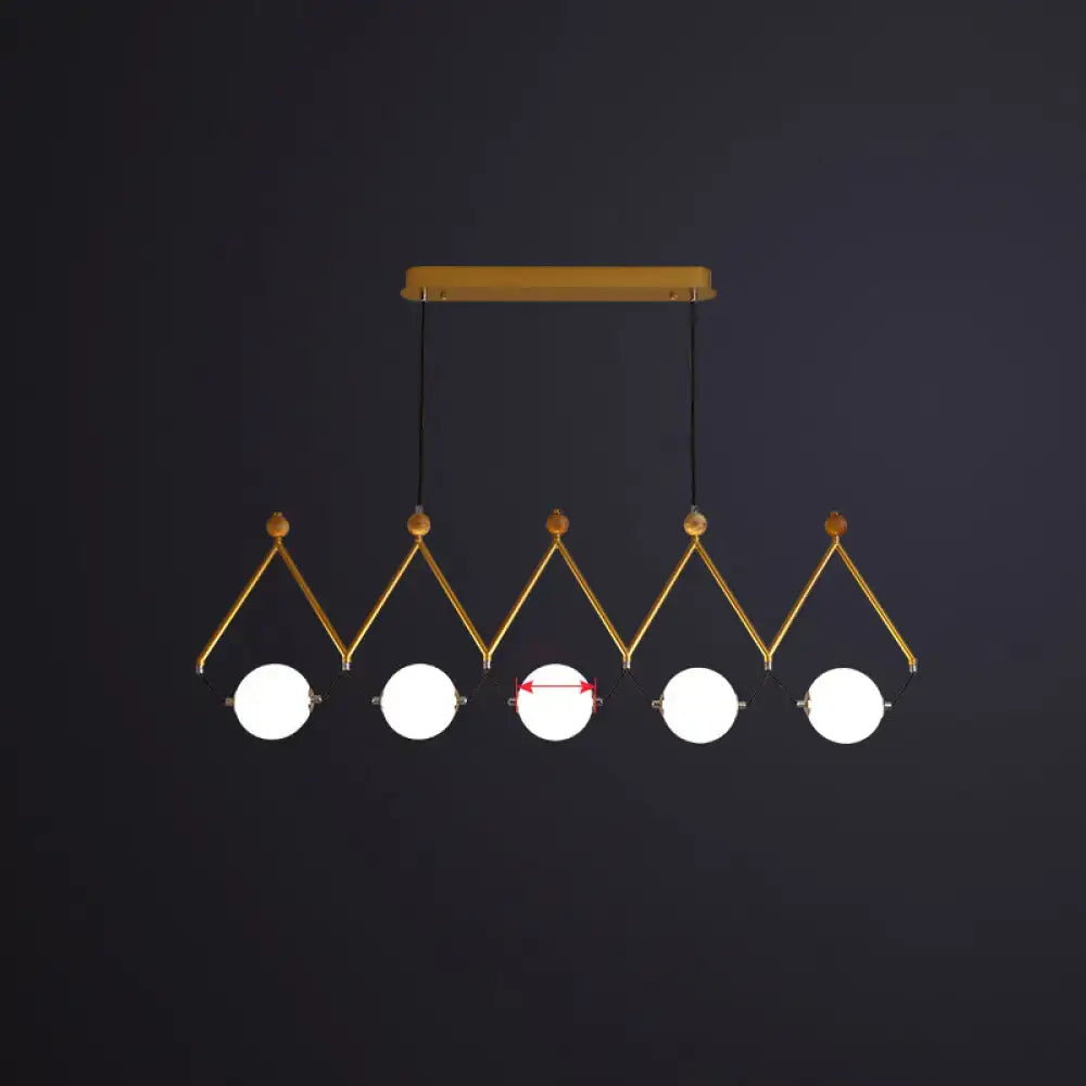 Modern black and white ball restaurant suspension light dining room