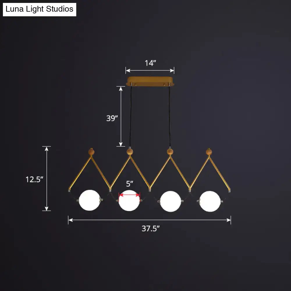 Modern black and white ball restaurant suspension light dining room