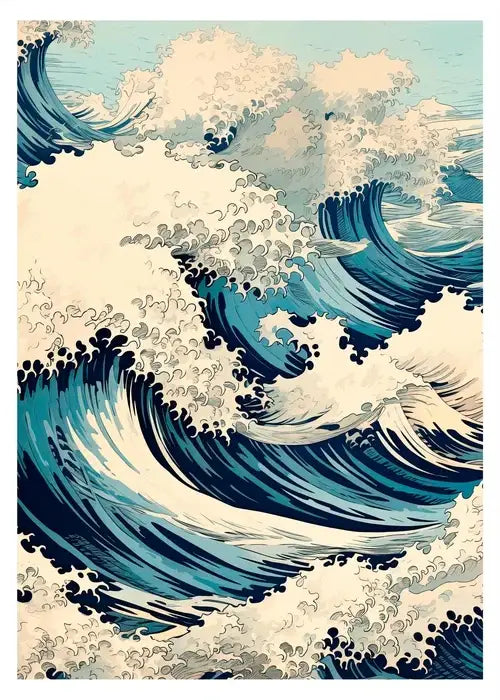 Japanese katsushika hokusai red maple canvas art – living room decor