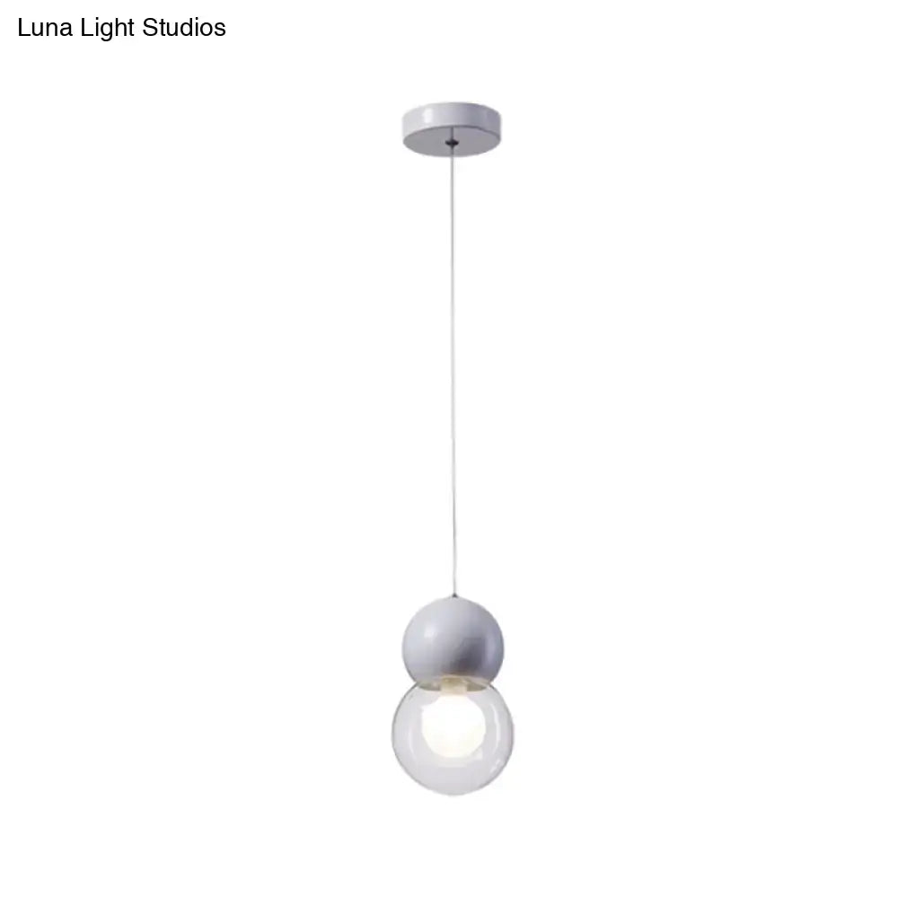 Modern blue & white macaron ceiling pendant kids bedside light