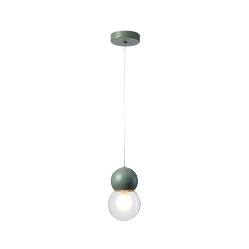 Modern blue & white macaron ceiling pendant kids bedside light