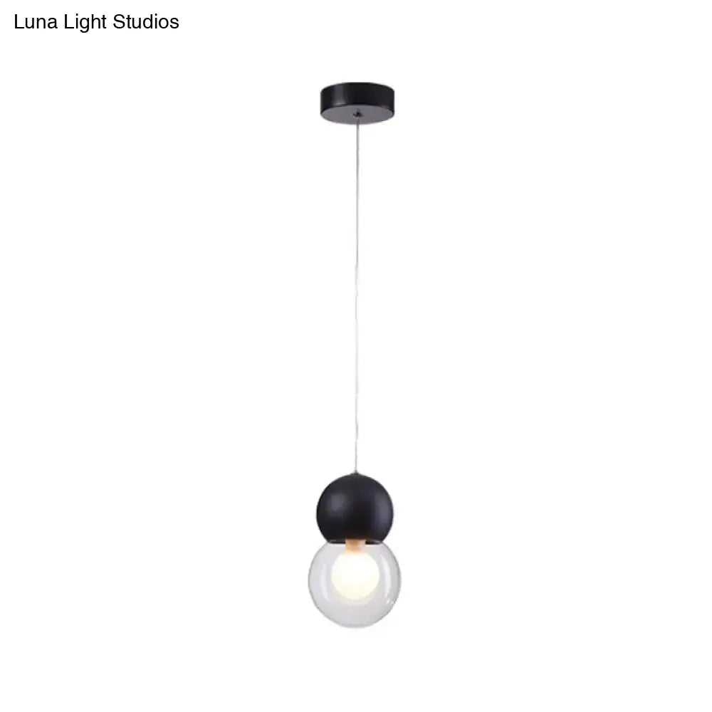 Modern blue & white macaron ceiling pendant kids bedside light