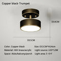 Modern gold circular led ceiling light for bedroom living room