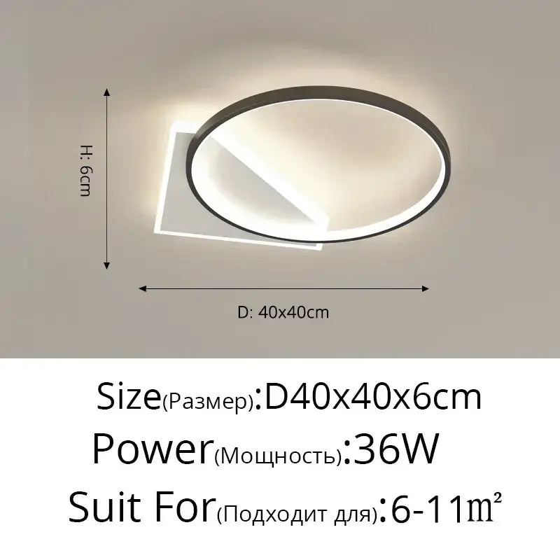 DecorBites™ LED Ceiling Lights for Home Decor Luster Indoor Lighting