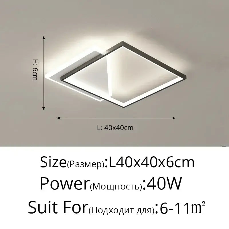 DecorBites™ LED Ceiling Lights for Home Decor Luster Indoor Lighting