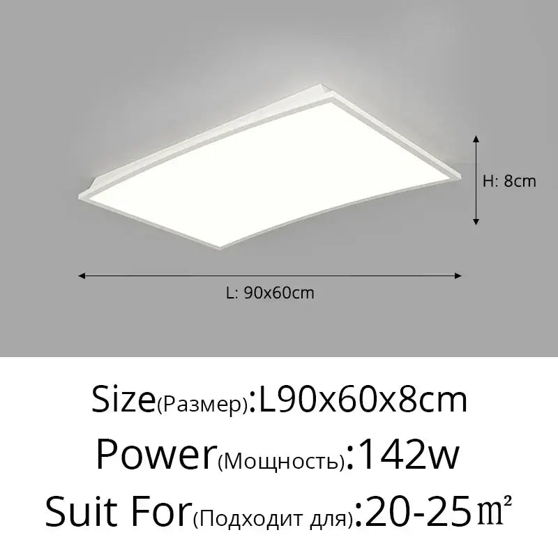 DecorBites™ LED Ceiling Lights: Minimalist Square Design for Bedroom, Living Room, Dining Room Lighting