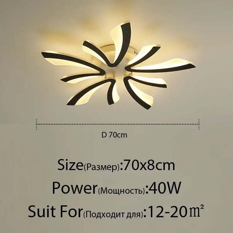 DecorBites™ LED Ceiling Lights Modern Acrylic Luminaria Lampada for Home Indoor Lighting