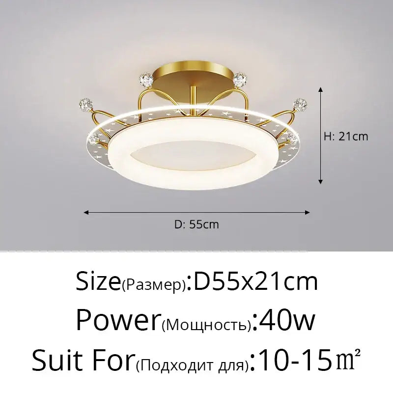 DecorBites™ LED Ceiling Lights: Modern Minimalist Indoor Lighting for Bedroom, Dining Room, and Study