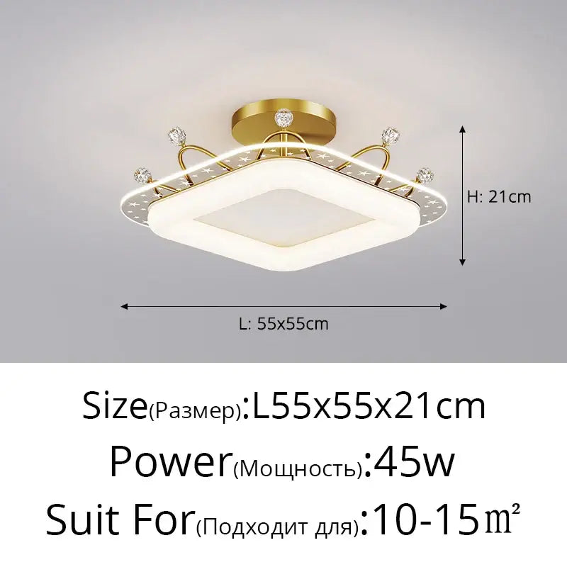 DecorBites™ LED Ceiling Lights: Modern Minimalist Indoor Lighting for Bedroom, Dining Room, and Study
