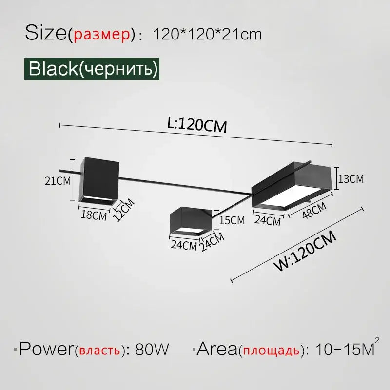 DecorBites™ LED Ceiling Lights Modern Minimalist Living Room Dining Bedroom Lamps