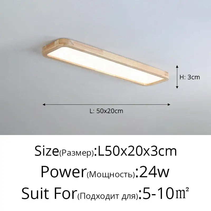 DecorBites™ LED Ceiling Lights: Modern Nordic Kitchen Study Living Room Dimmable Remote Control