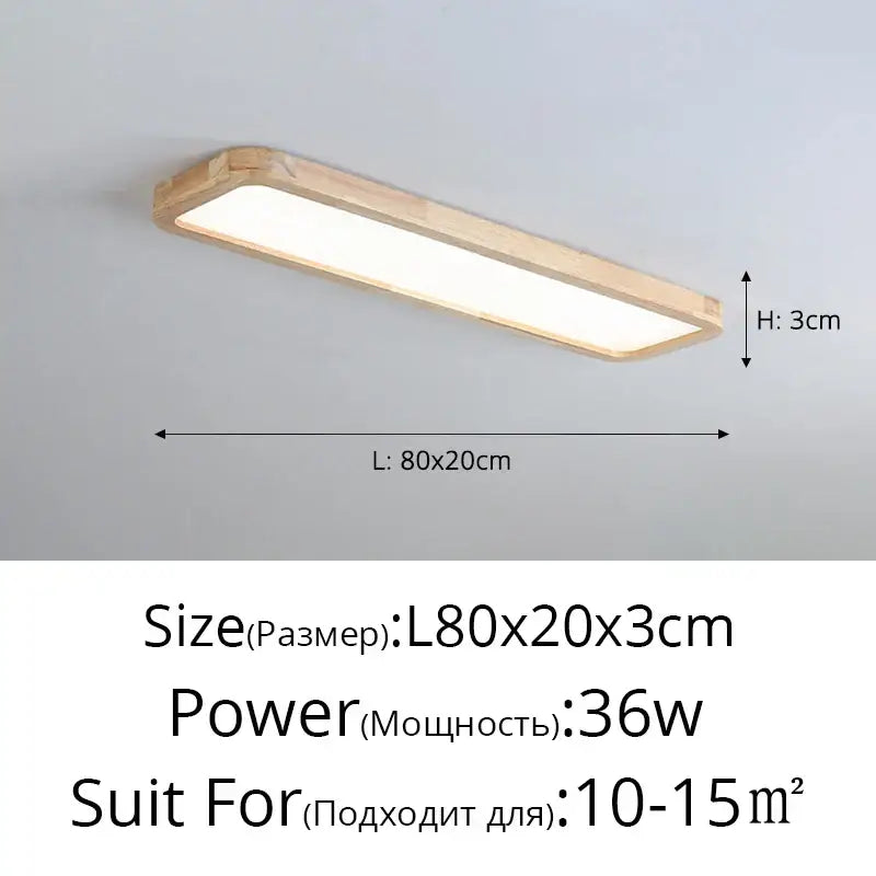 DecorBites™ LED Ceiling Lights: Modern Nordic Kitchen Study Living Room Dimmable Remote Control
