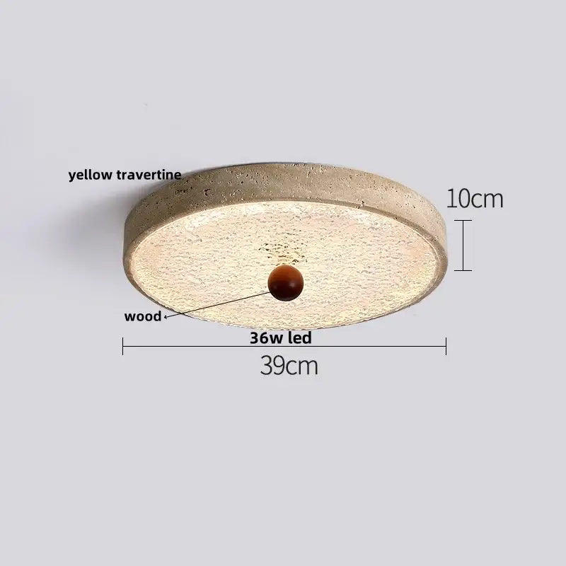 DecorBites™ LED Ceiling Lights Modern Nordic White Stone Plafond Lamp