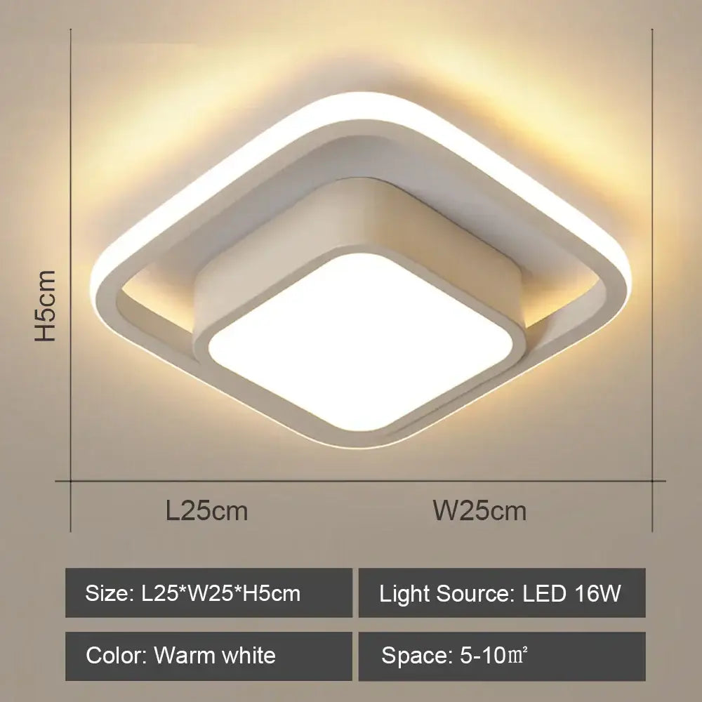 DecorBites™ LED Ceiling Lights: Modern Shade for Home & Living Room Lighting