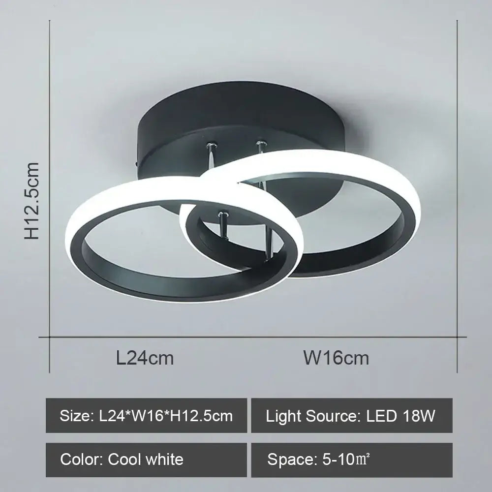DecorBites™ LED Ceiling Lights: Modern Shade for Home & Living Room Lighting