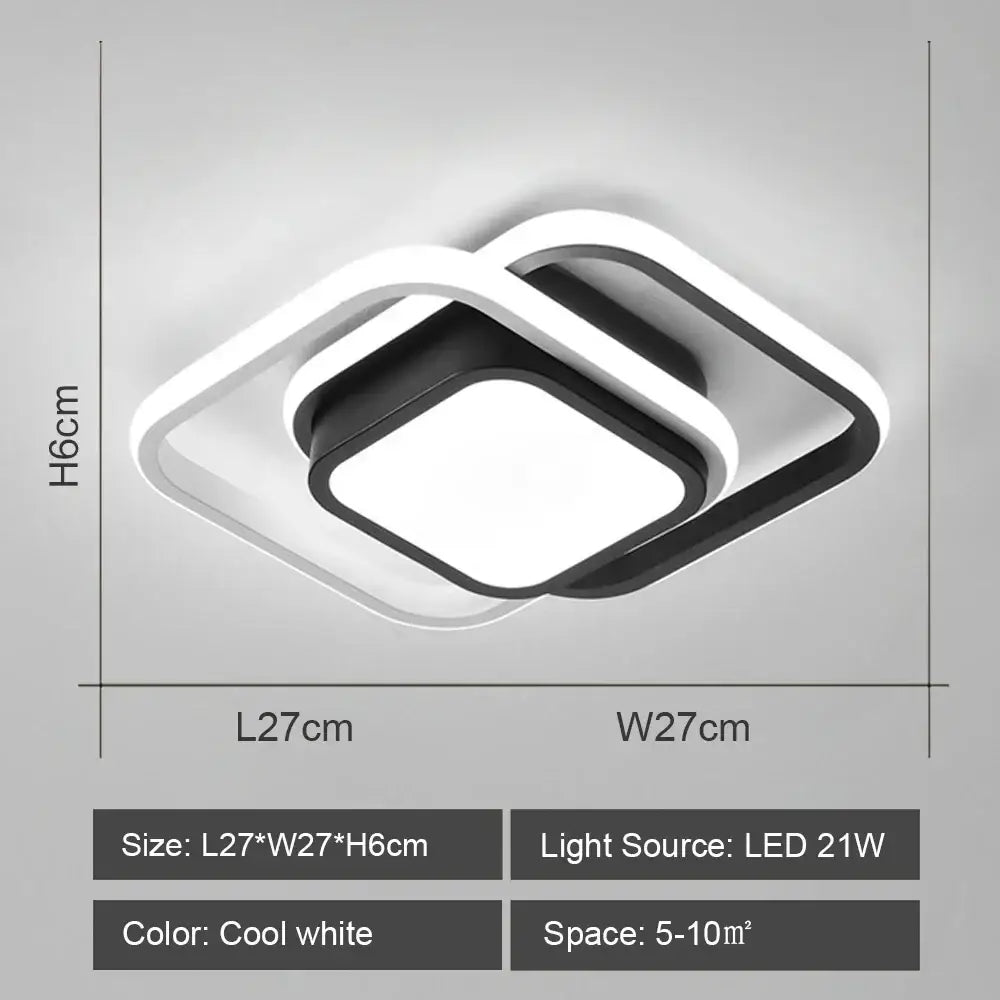 DecorBites™ LED Ceiling Lights: Modern Shade for Home & Living Room Lighting
