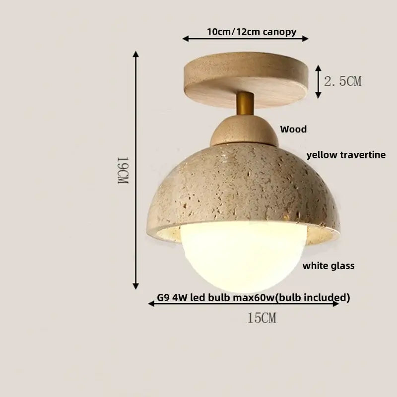 DecorBites™ LED Ceiling Lights Modern Style Balcony Living Room Cave Stone Decor