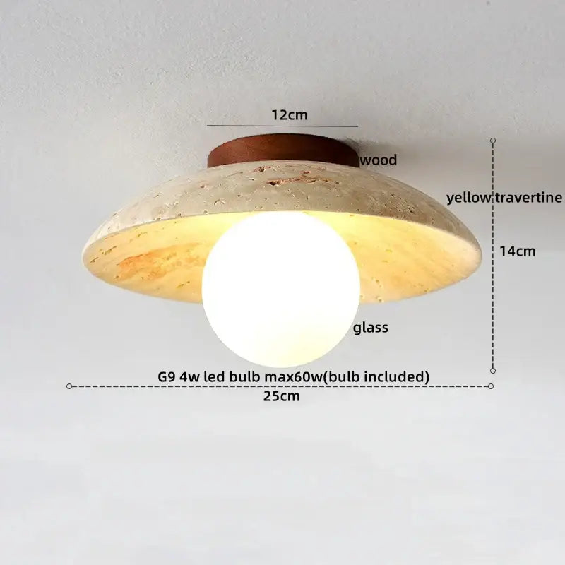 DecorBites™ LED Ceiling Lights Modern Style Balcony Living Room Cave Stone Decor