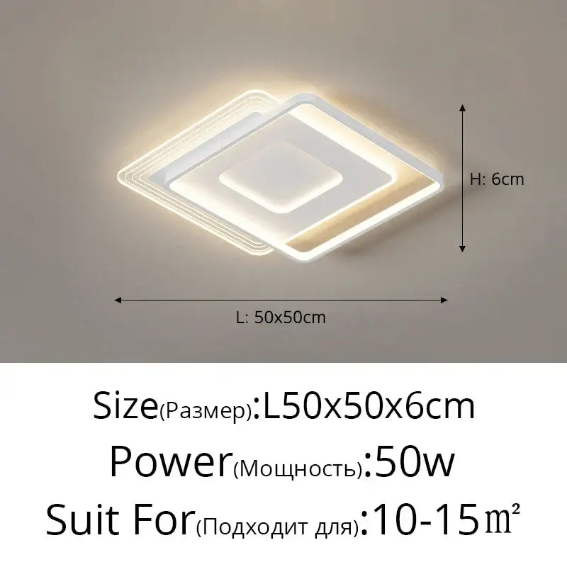 DecorBites™ LED Ceiling Lights Techo for Living Room Study Dining Kitchen Decor