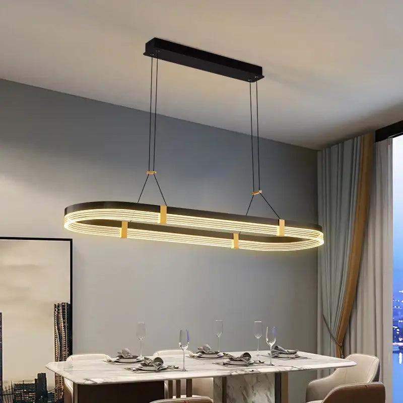 DecorBites™ LED Ceiling Pendant Lights Modern Minimalist Chandelier for Living Room Dining Table Decor